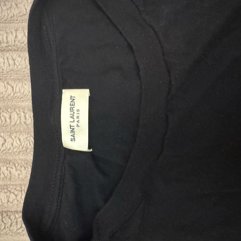 Saint Laurent Elegant Black Tee